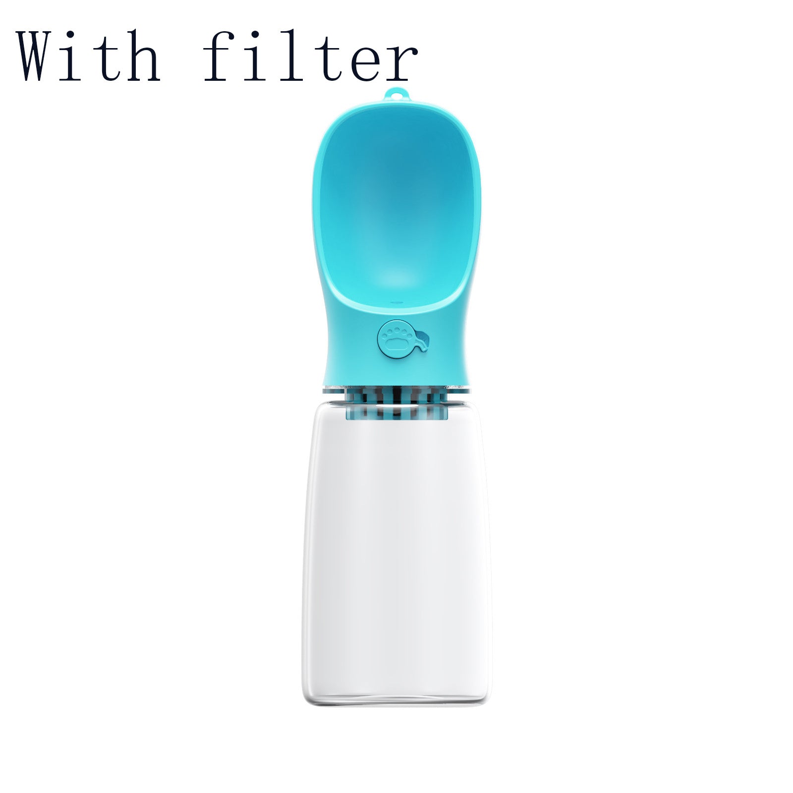 Minimalist dog travel bottle with a leak-proof locking switch - dreamsforpet