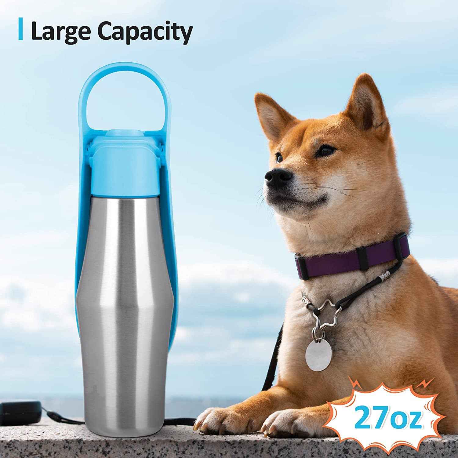 Leaf Dog Water Bottle