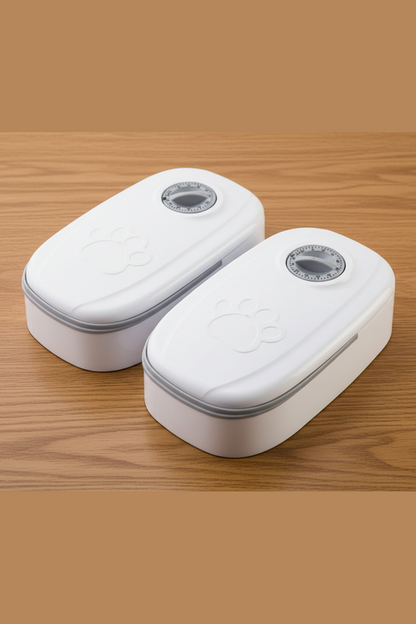 Automatic pet feeder for sheduled feeding