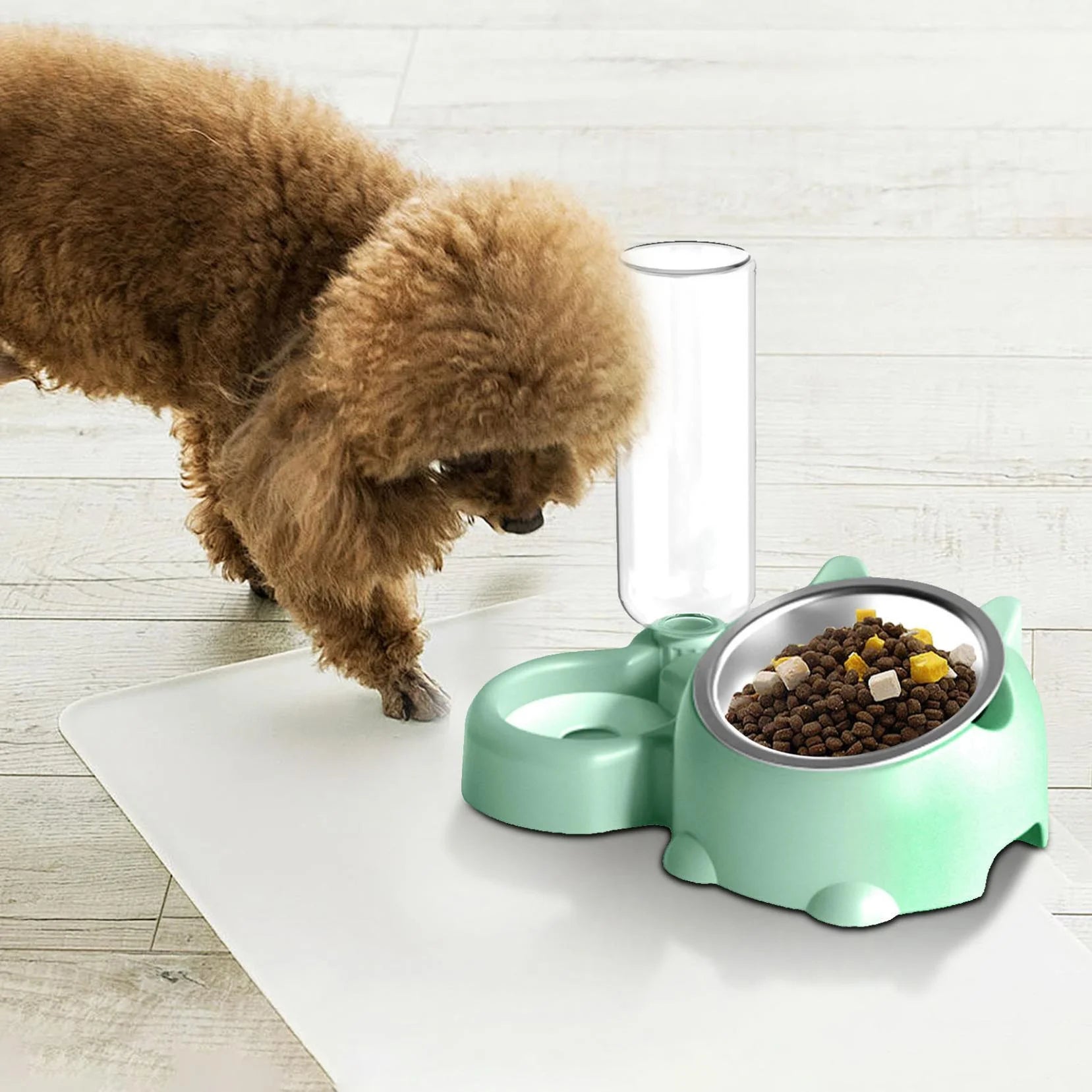 Safe and Pet Feeder  Food and Water Dispenser Pet Bowl Bottle Feeder