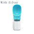 One-button operation pet water dispenser with a wide drinking trough - dreamsforpet