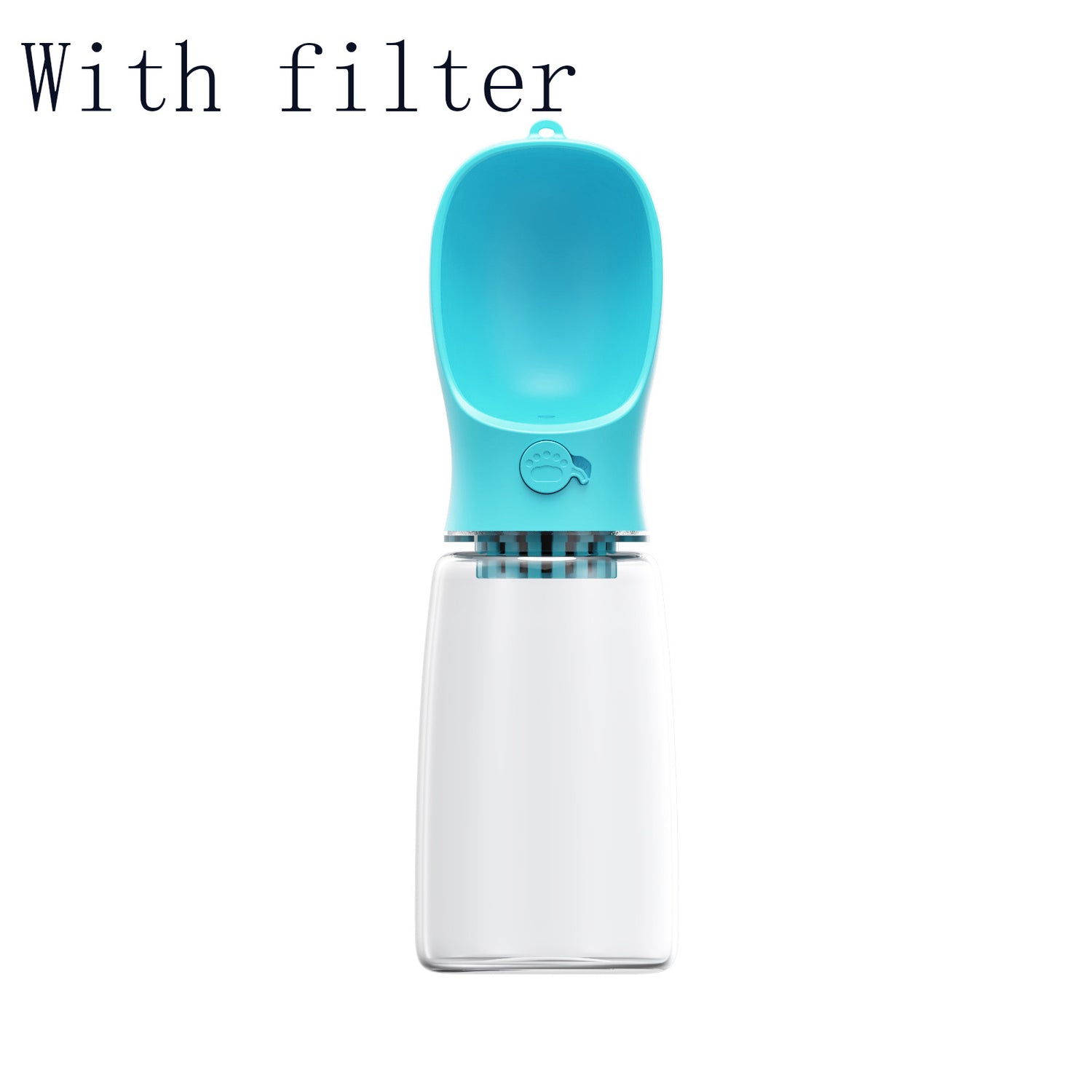 Minimalist dog travel bottle with a leak-proof locking switch - dreamsforpet