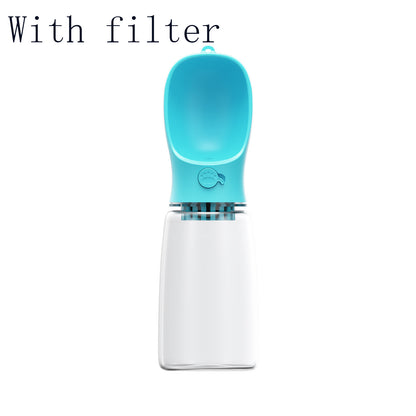 Minimalist dog travel bottle with a leak-proof locking switch - dreamsforpet