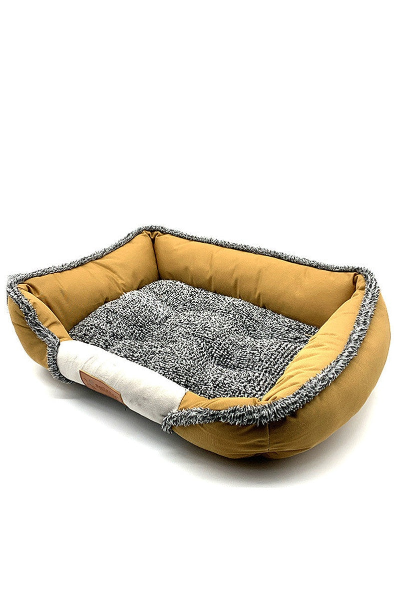  Comfortable round cat and dog bed with easy-care washable fabric