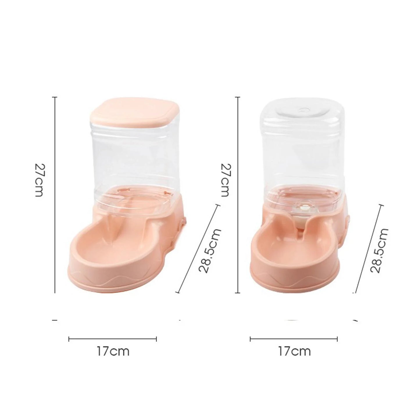 Automatic Cat Feeder, Automatic Pets Food Dispenser, Water Drinking Drinker Dish for Medium Small Pet Puppy Kitten Blue Food Feeder