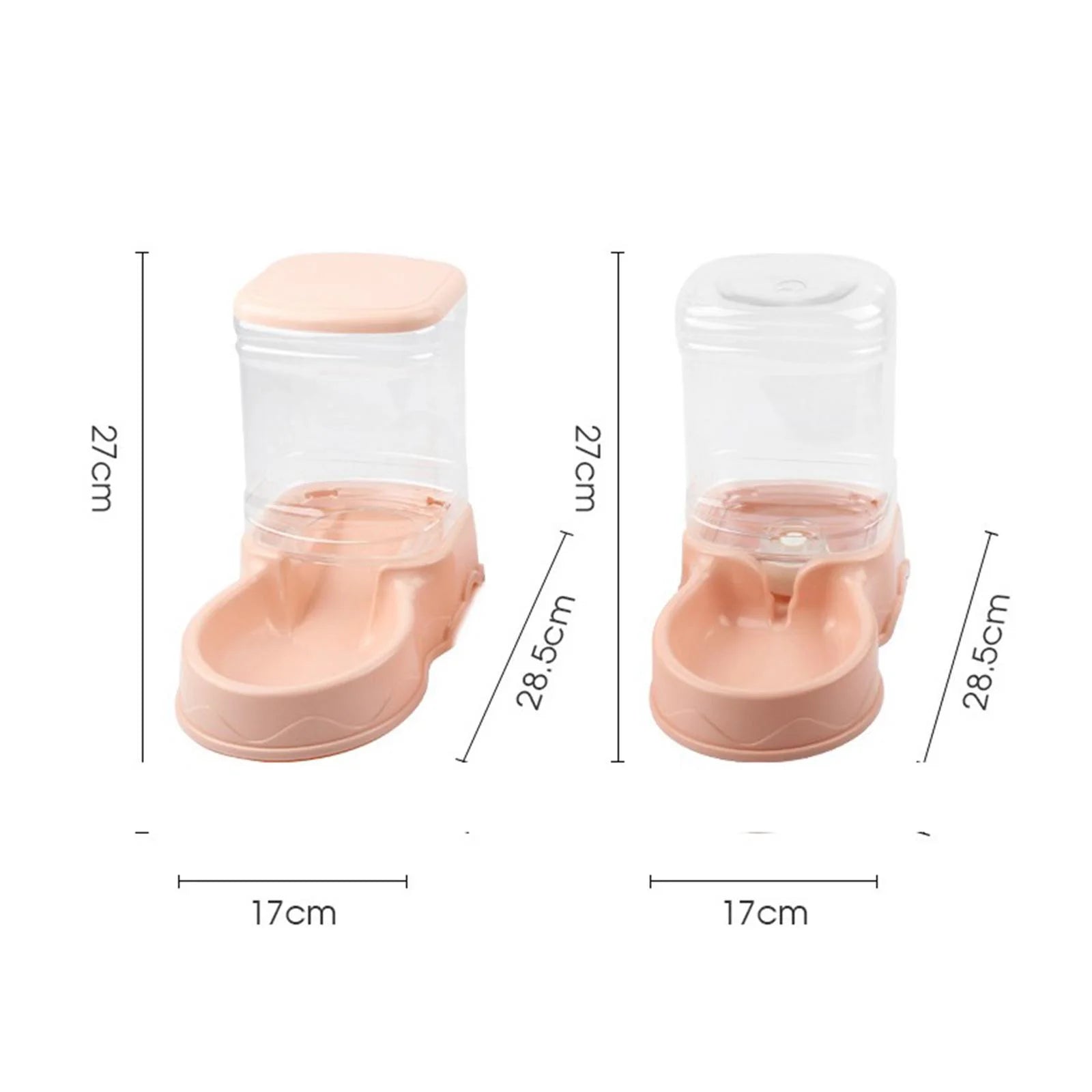 Automatic Cat Feeder, Automatic Pets Food Dispenser, Water Drinking Drinker Dish for Medium Small Pet Puppy Kitten Blue Food Feeder