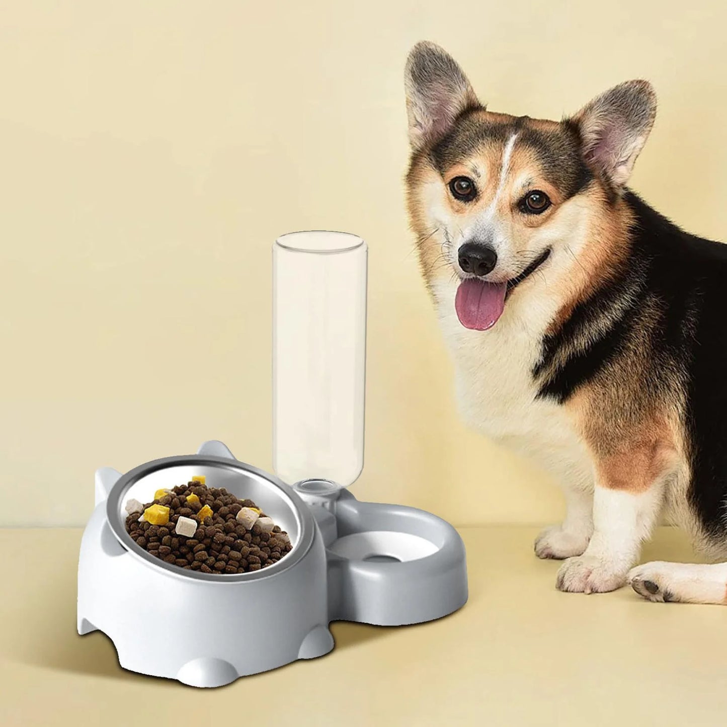 Safe and Pet Feeder  Food and Water Dispenser Pet Bowl Bottle Feeder