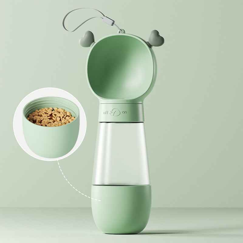 Cloud-shaped pet drinking cup with transparent water reservoir - dreamsforpet