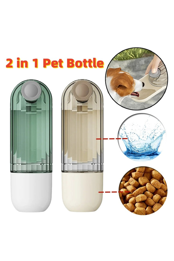 2 in 1 Pet Water Bottle