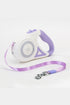  Detail of control button and LED spotlight of retractable dog leash