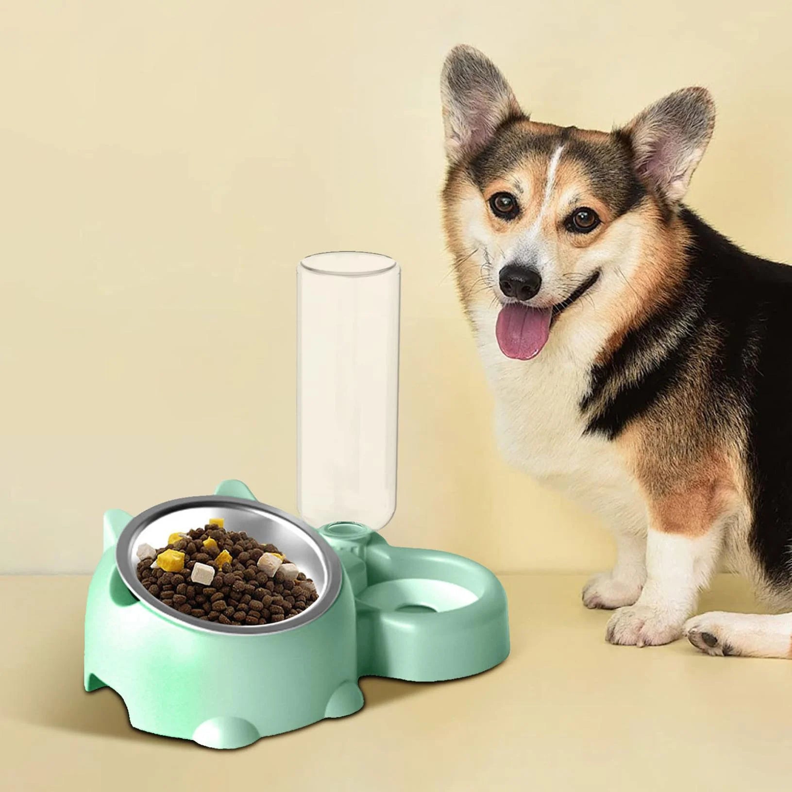 Safe and Pet Feeder  Food and Water Dispenser Pet Bowl Bottle Feeder