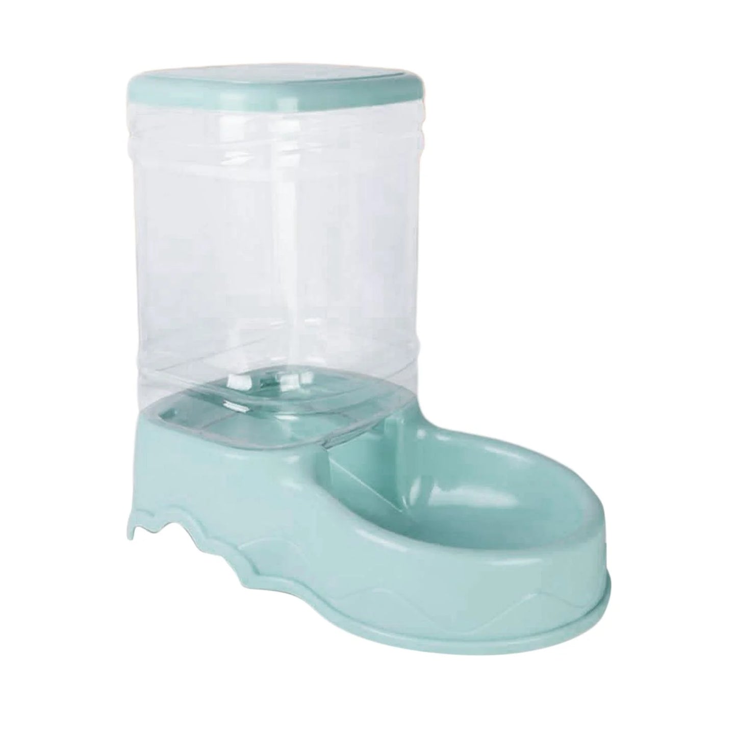 Automatic Cat Feeder, Automatic Pets Food Dispenser, Water Drinking Drinker Dish for Medium Small Pet Puppy Kitten Blue Food Feeder