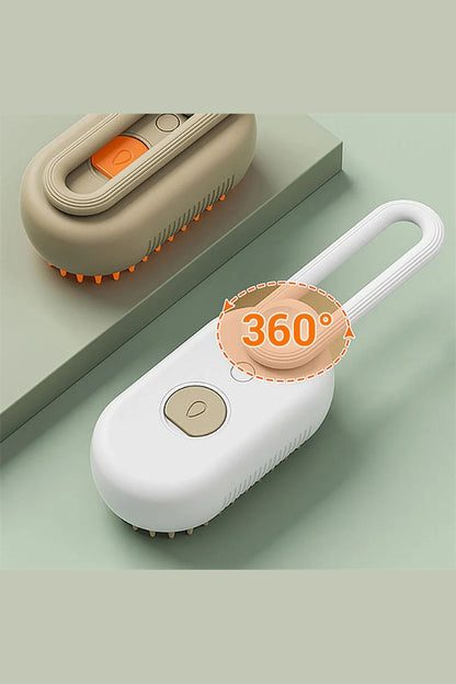  "Pet steam brush detail - gentle grooming device for pets"