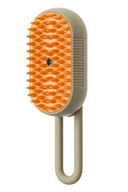  "Steamy brush for pets - professional grooming tool with steam"